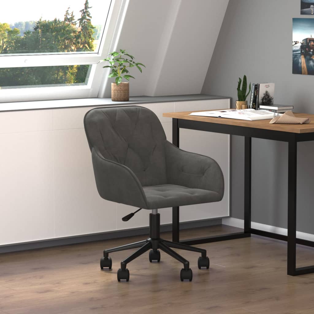 Silla De Oficina Giratoria De Terciopelo