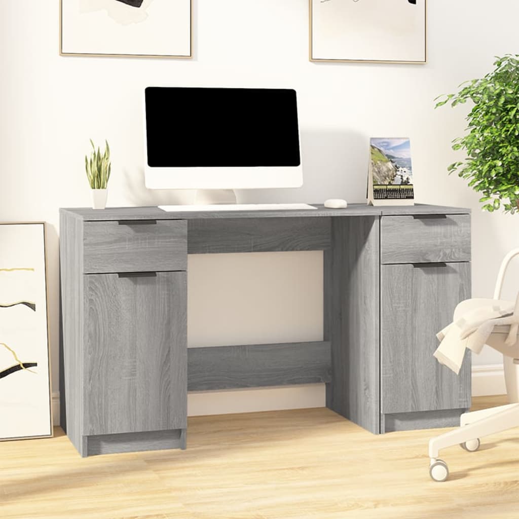 Escritorio Madera De Ingeniería 133 X 50 X 75 Cm