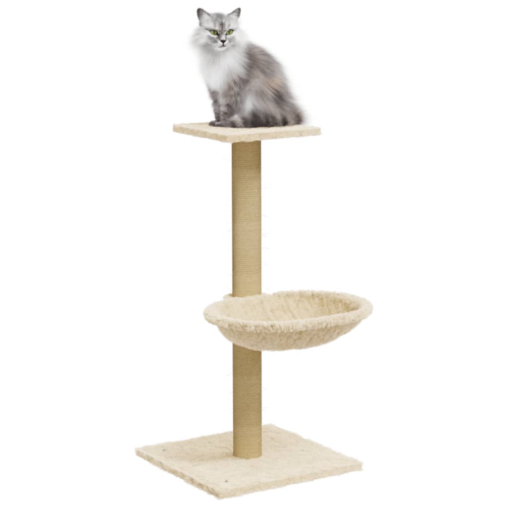 Rascador Para Gatos Con Poste De Sisal 74 Cm
