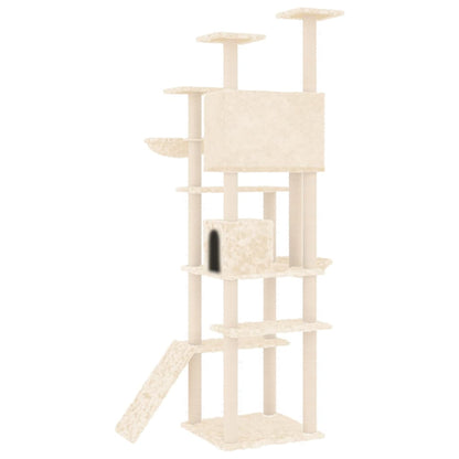 Rascador Para Gatos Con Postes De Sisal 191 Cm