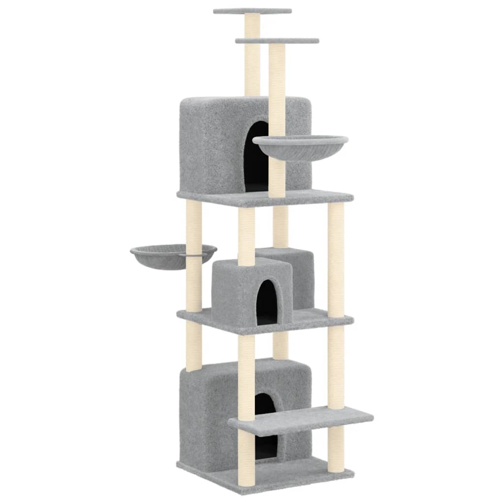 Rascador Para Gatos Con Postes De Sisal 180 Cm