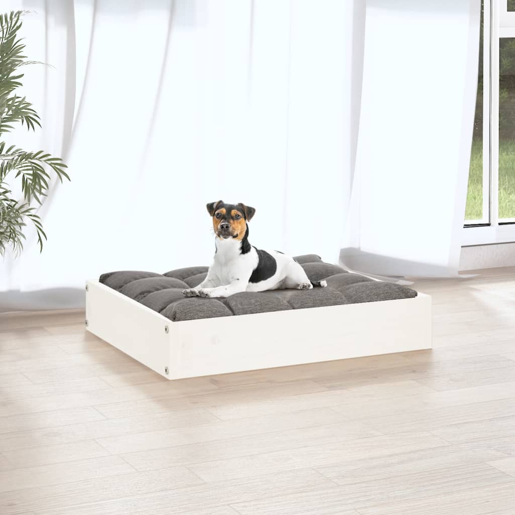 Cama Para Perros Madera Maciza De Pino 51,5X44X9 Cm