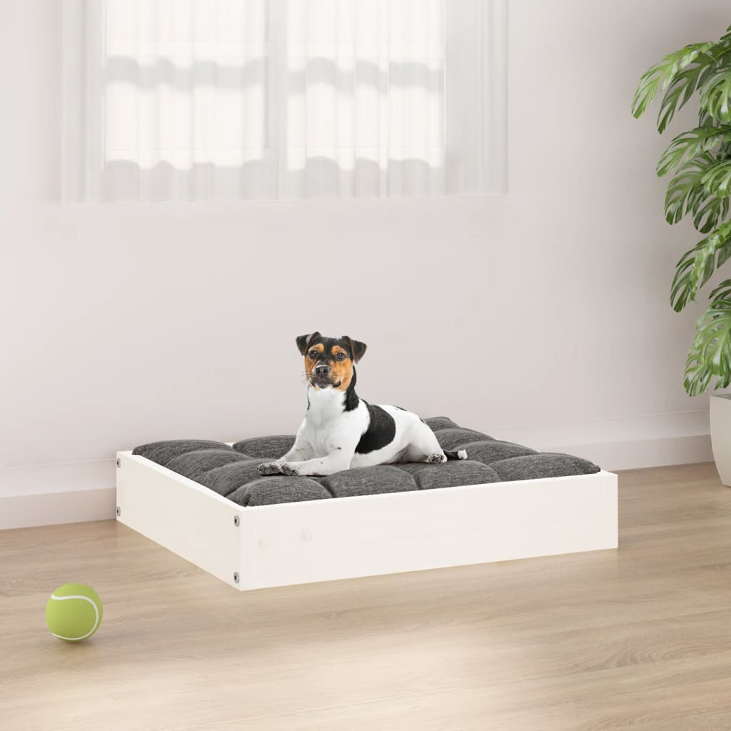 Cama Para Perros Madera Maciza De Pino 51,5X44X9 Cm