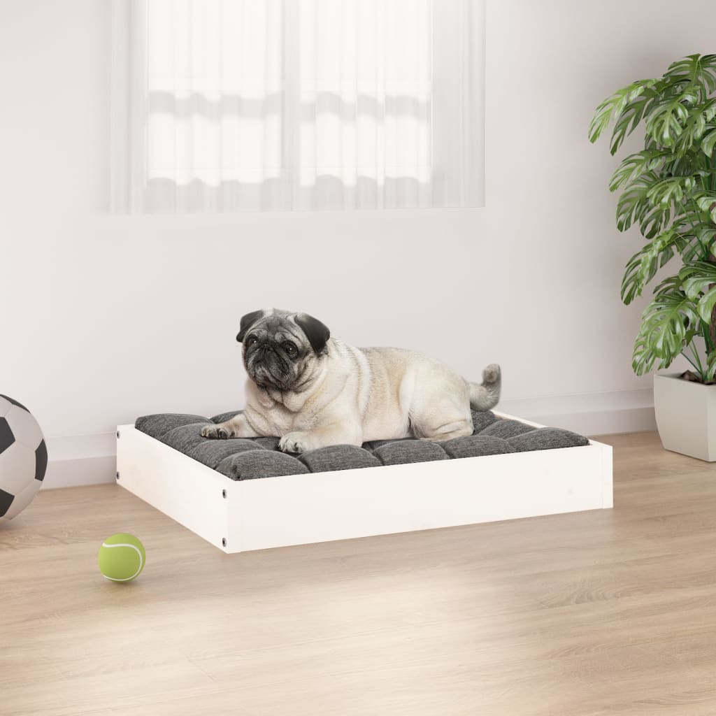Cama Para Perros Madera Maciza De Pino 61,5X49X9 Cm
