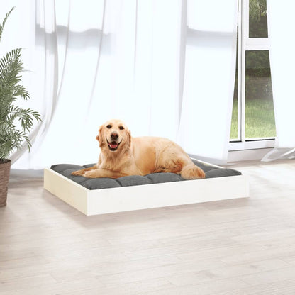 Cama Para Perros Madera Maciza De Pino 71,5X54X9 Cm