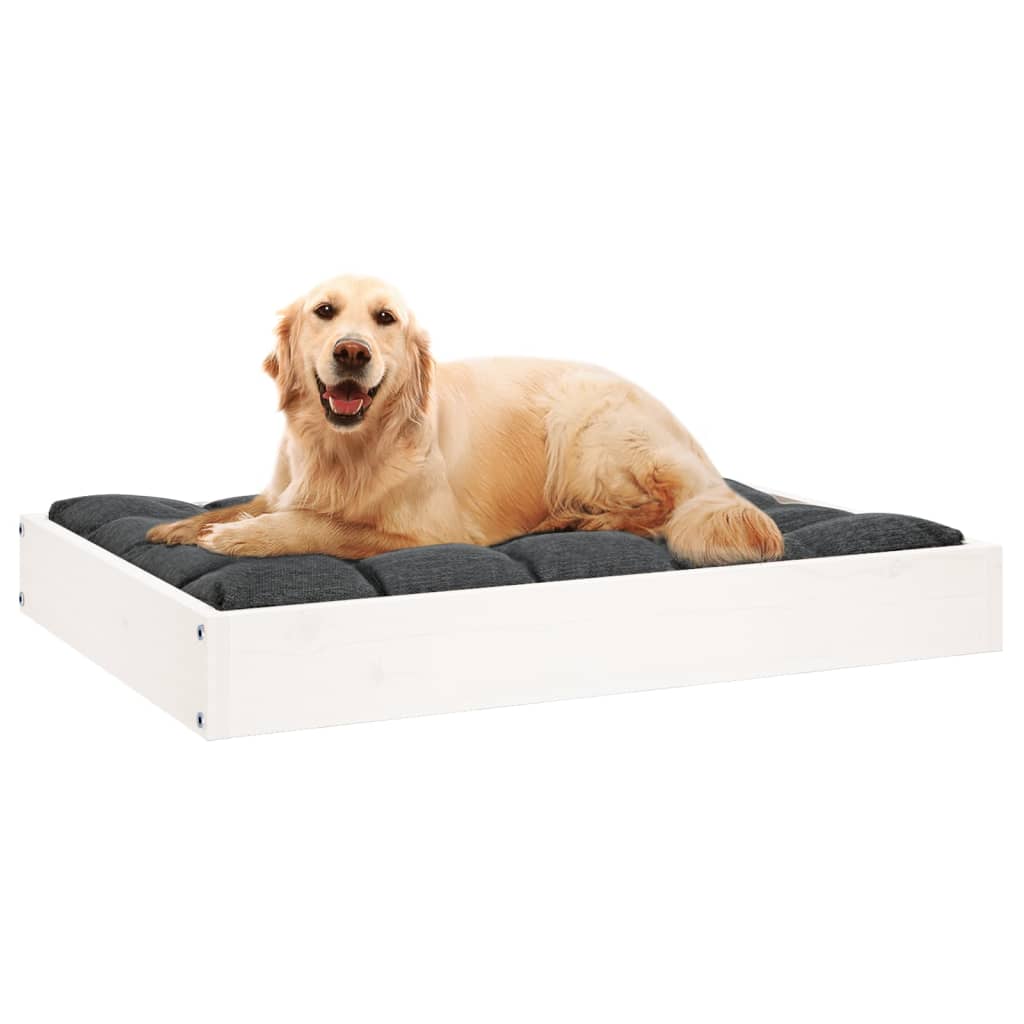 Cama Para Perros Madera Maciza De Pino 71,5X54X9 Cm