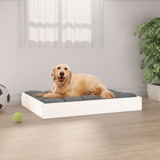 Cama Para Perros Madera Maciza De Pino 71,5X54X9 Cm