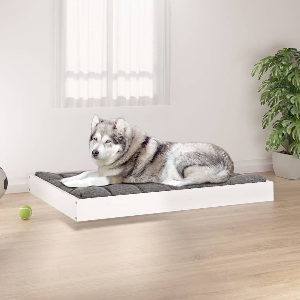 Cama Para Perros Madera Maciza De Pino 101,5X74X9 Cm