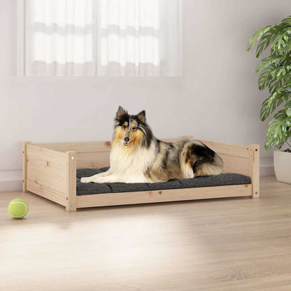 Cama Para Perros Madera De Pino 105,5X75,5X28 Cm