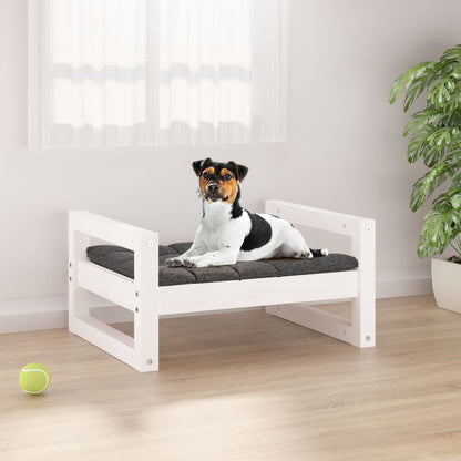 Cama Para Perros Madera Maciza De Pino 55,5X45,5X28 Cm
