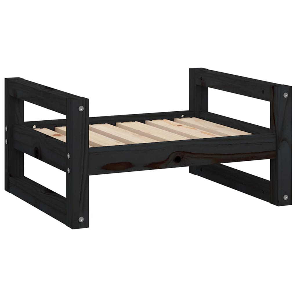Cama Para Perros Madera Maciza De Pino 55,5X45,5X28 Cm