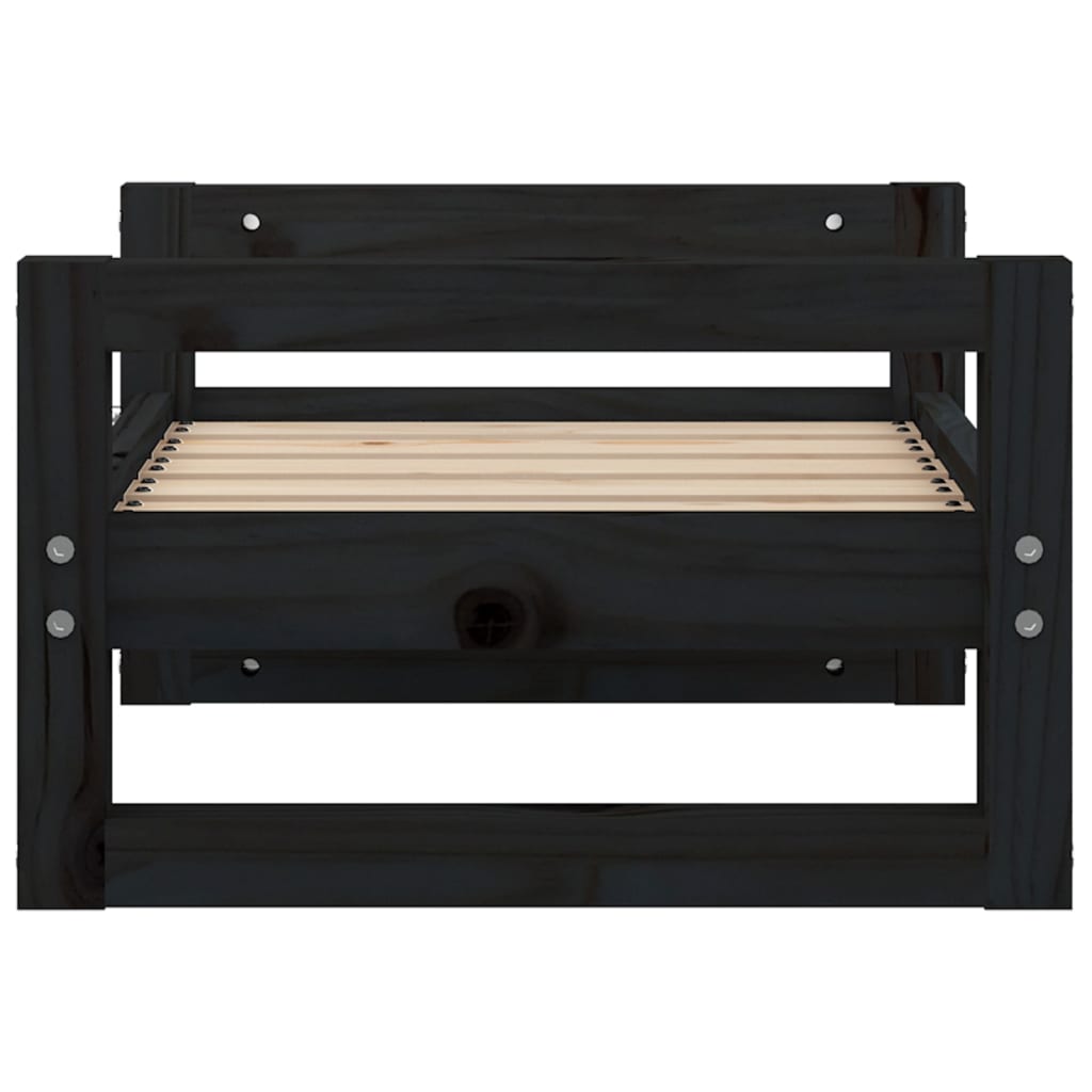 Cama Para Perros Madera Maciza De Pino 55,5X45,5X28 Cm