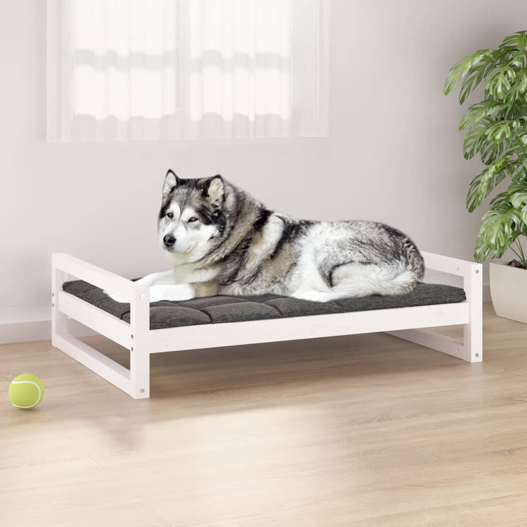 Cama Para Perros Madera Maciza De Pino 55,5X45,5X28 Cm