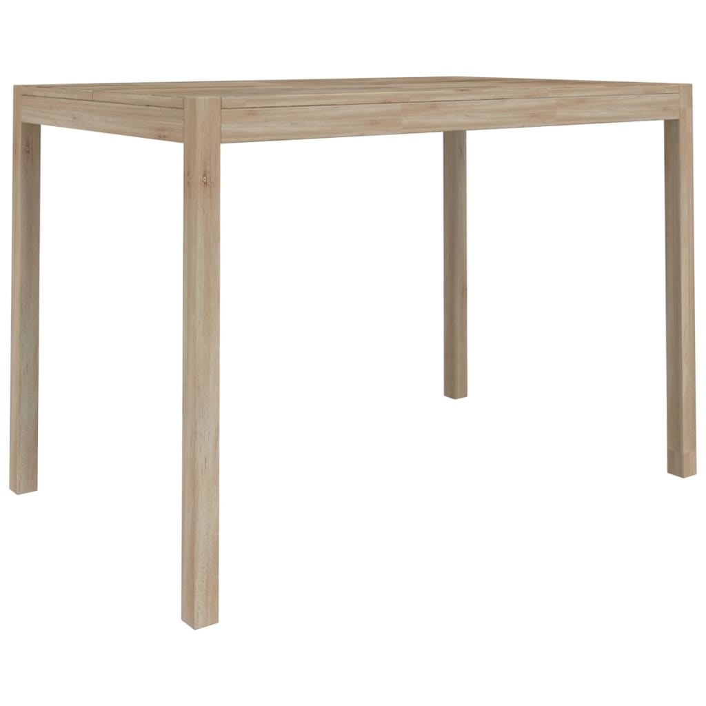 Set De Comedor 7 Piezas Madera Maciza De Acacia