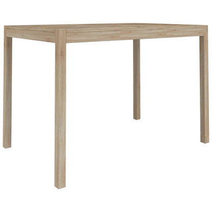 Set De Comedor 7 Piezas Madera Maciza De Acacia