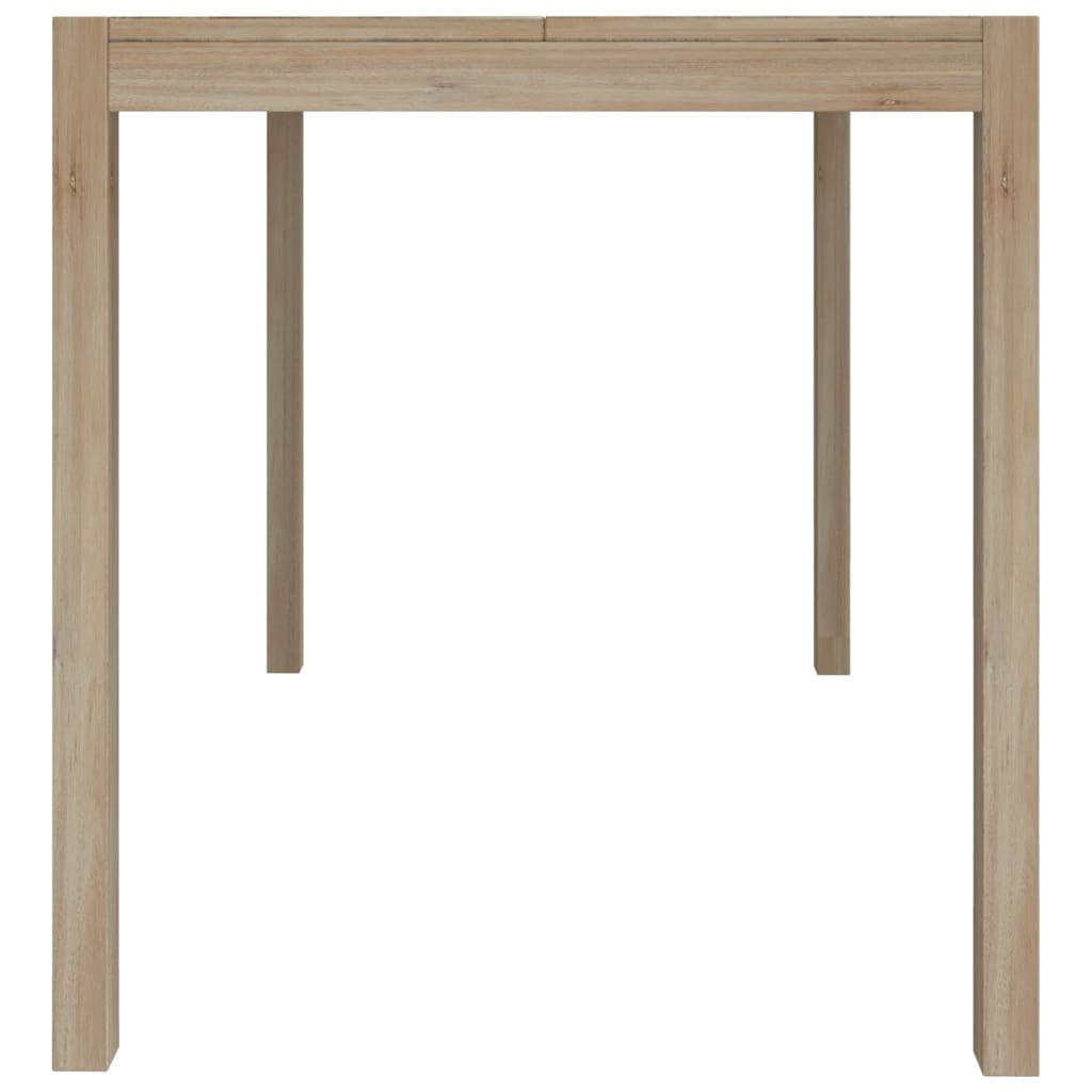 Set De Comedor 7 Piezas Madera Maciza De Acacia