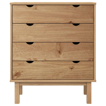 Cajonera Otta Madera Maciza De Pino 76,5X39,5X90 Cm