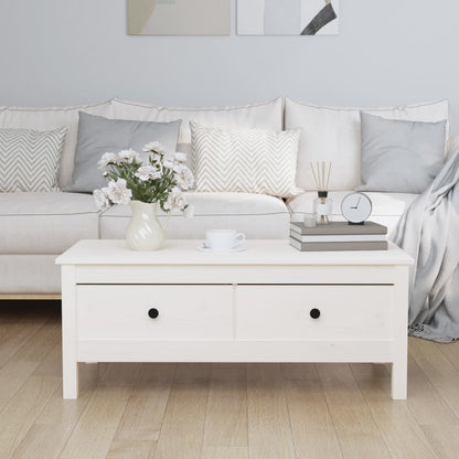 Mesa De Centro Madera Maciza De Pino 100X50X40 Cm
