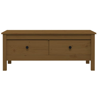 Mesa De Centro Madera Maciza De Pino 100X50X40 Cm