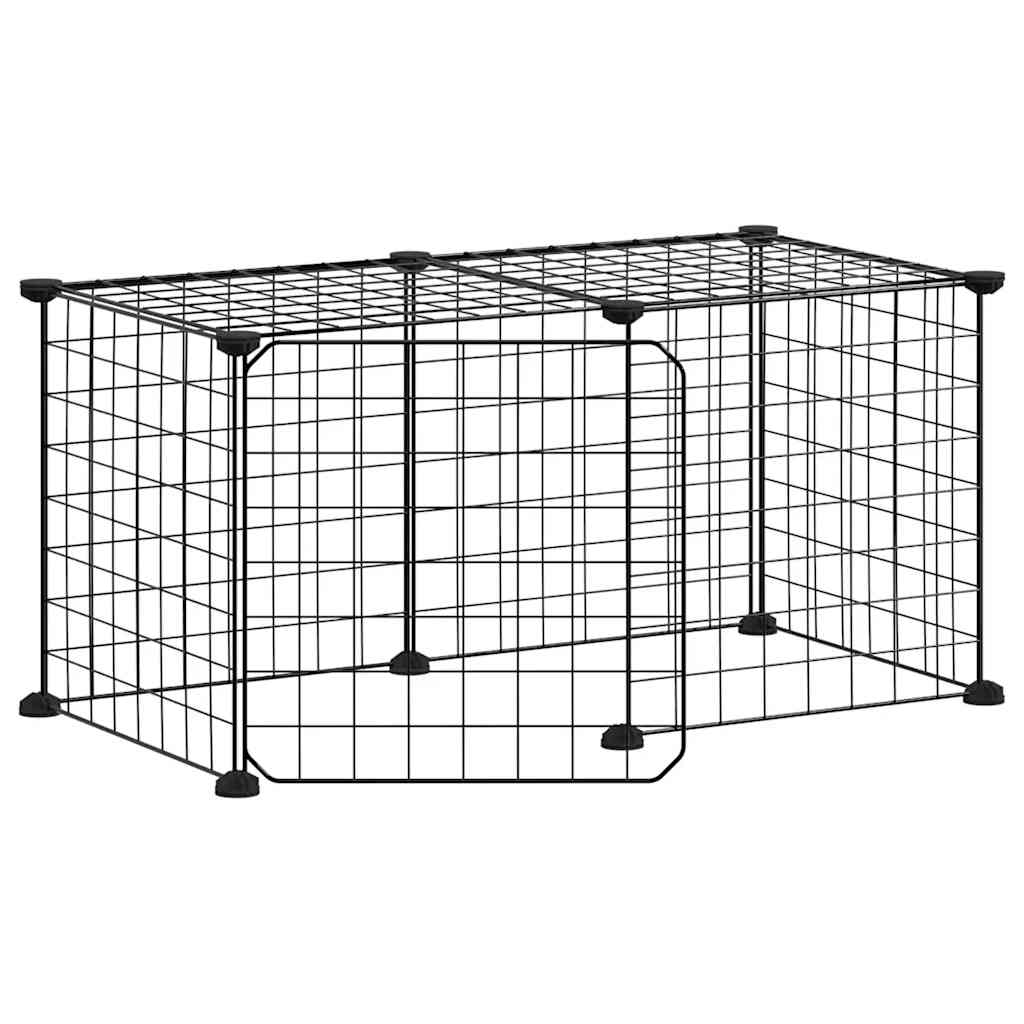 Jaula Para Mascotas De Acero Negro 35X35Cm