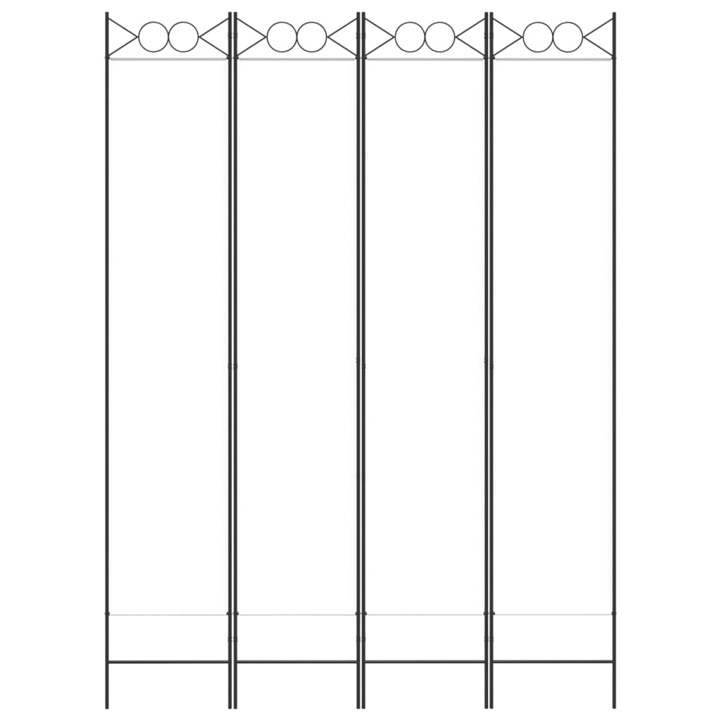 Biombo Divisor De 4 Paneles De Tela