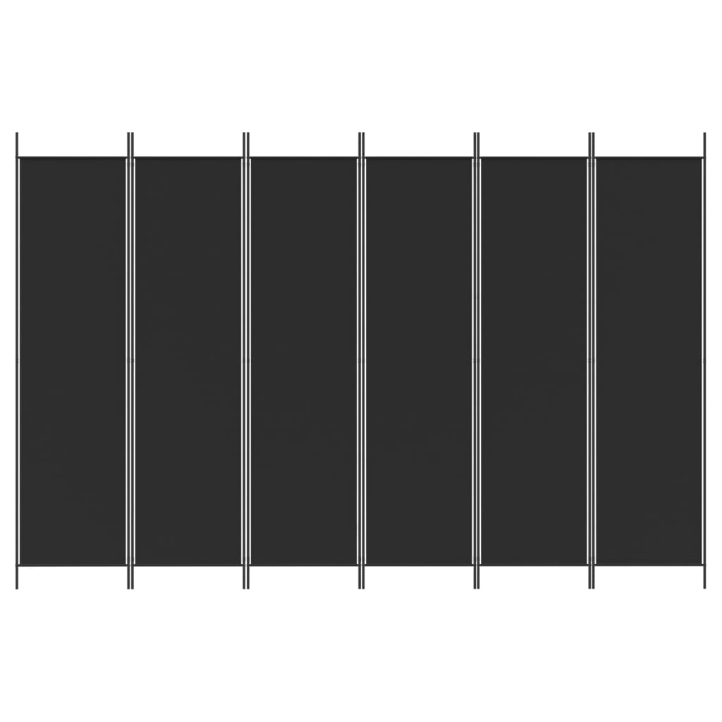Biombo Divisor De 6 Paneles De Tela