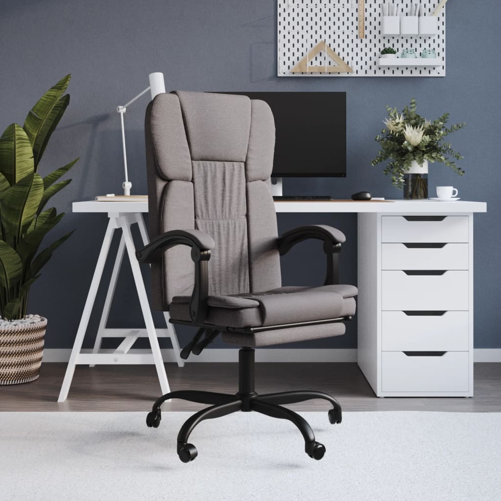 Silla De Oficina Reclinable De Tela