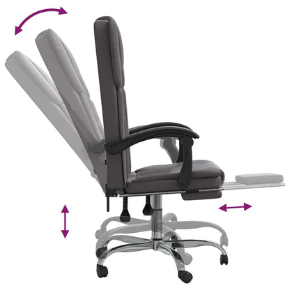 Silla De Oficina Reclinable Cuero Sintético