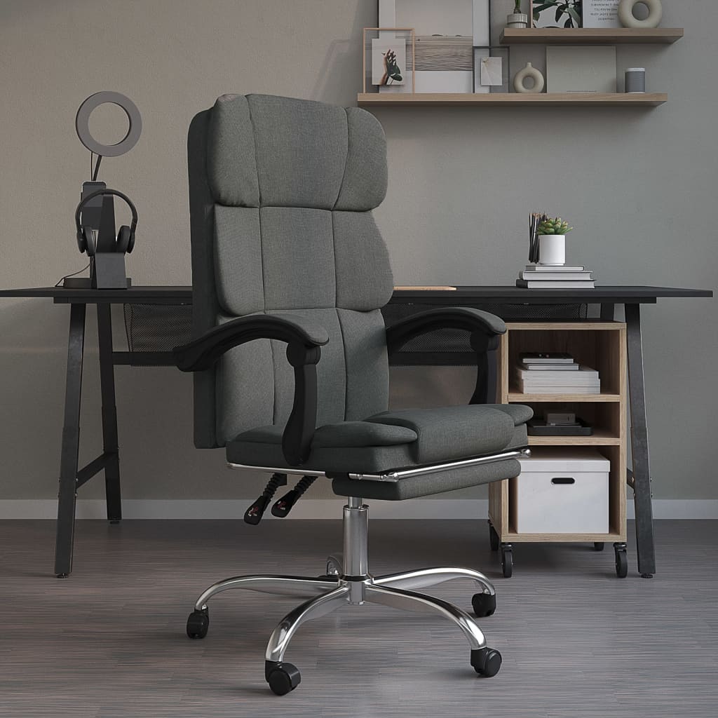 Silla De Oficina Reclinable De Tela
