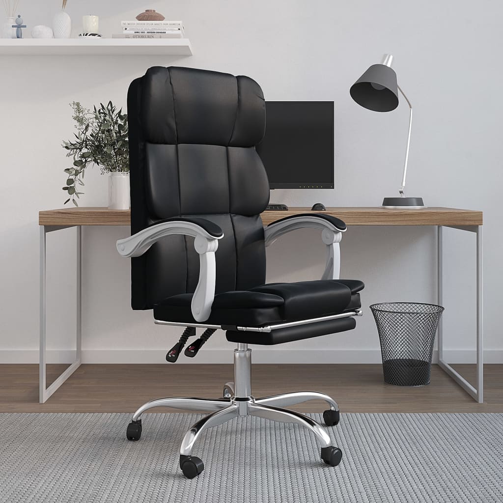 Silla De Oficina Reclinable Cuero Sintético