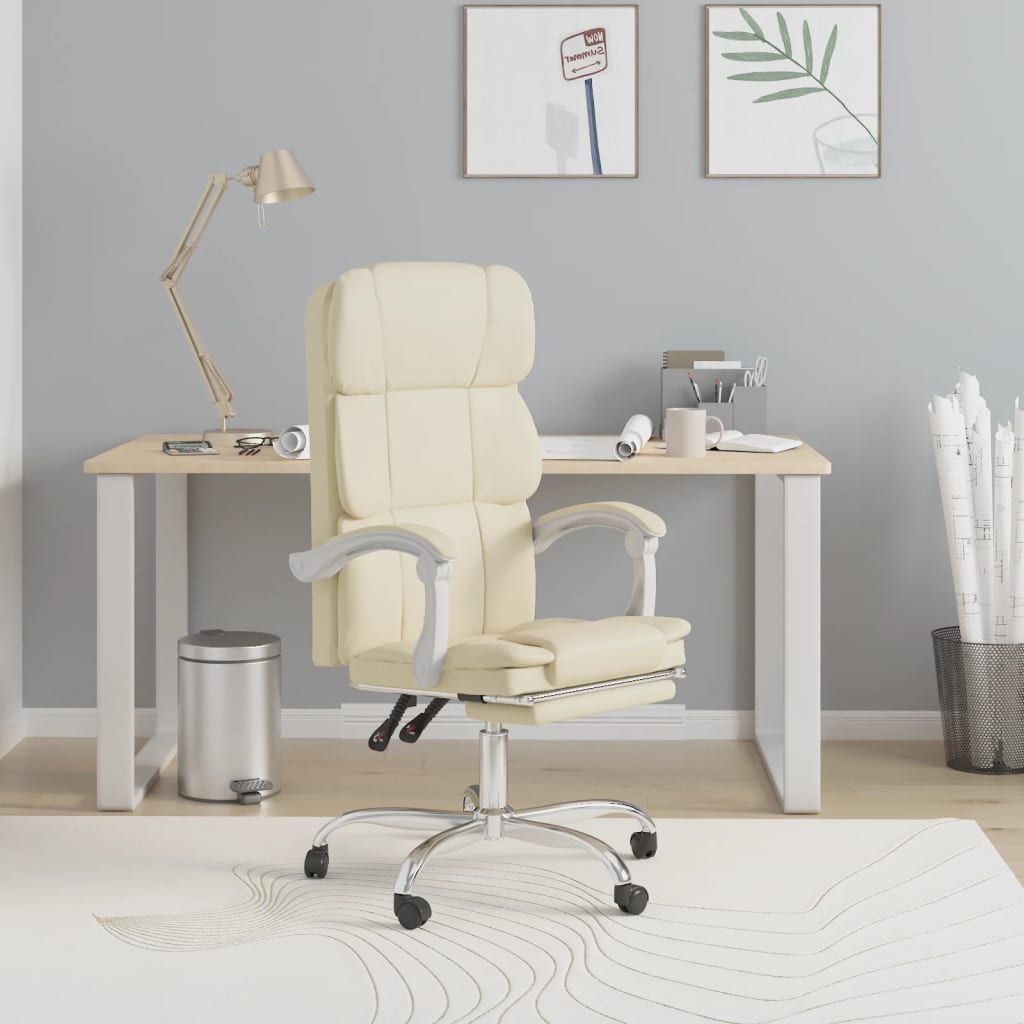 Silla De Oficina Reclinable Cuero Sintético
