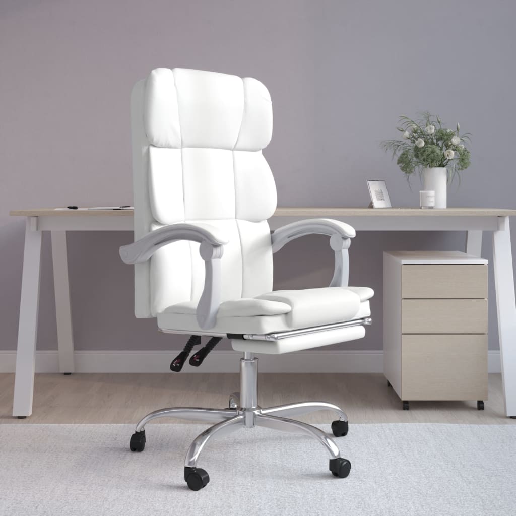 Silla De Oficina Reclinable Cuero Sintético