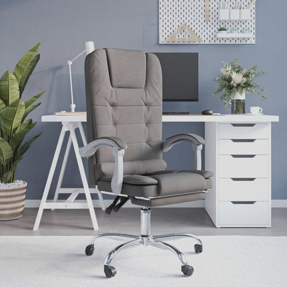 Silla De Oficina Reclinable Con Masaje De Tela