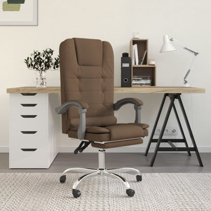Silla De Oficina Reclinable Con Masaje De Tela