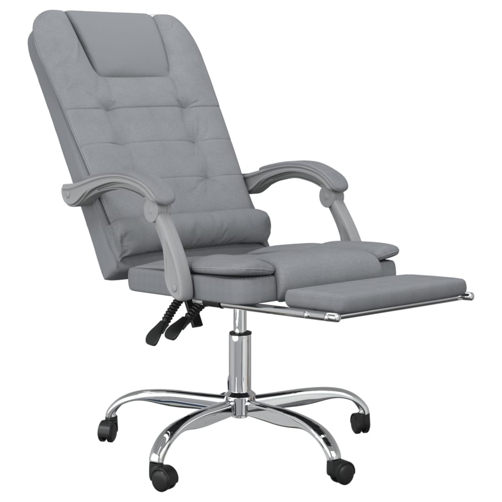 Silla De Oficina Reclinable Con Masaje De Tela