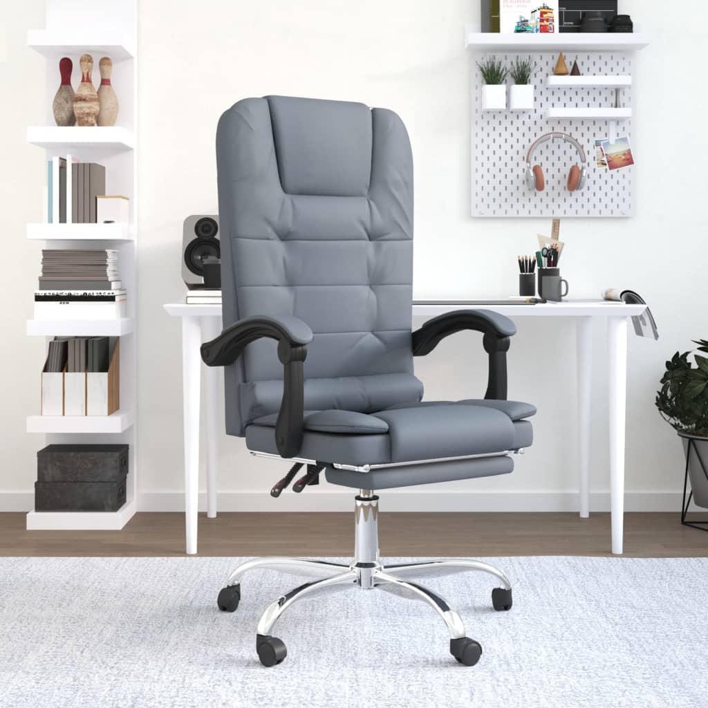 Silla De Oficina Reclinable Con Masaje Terciopelo
