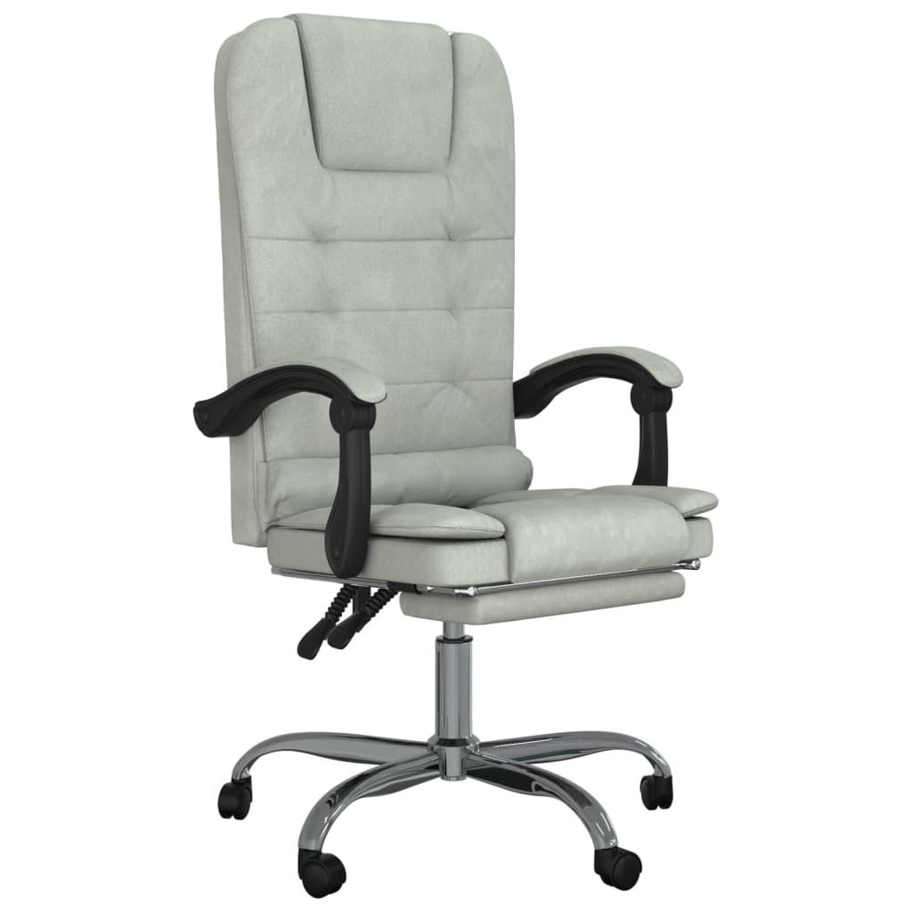 Silla De Oficina Reclinable Con Masaje Terciopelo