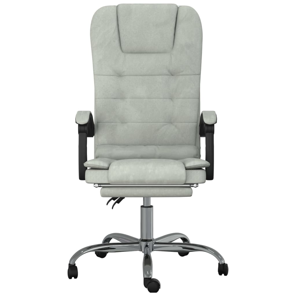Silla De Oficina Reclinable Con Masaje Terciopelo