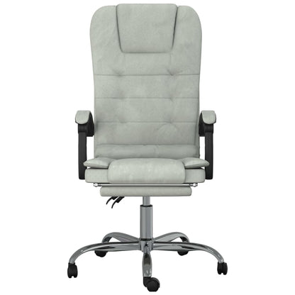 Silla De Oficina Reclinable Con Masaje Terciopelo
