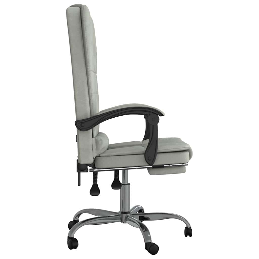 Silla De Oficina Reclinable Con Masaje Terciopelo