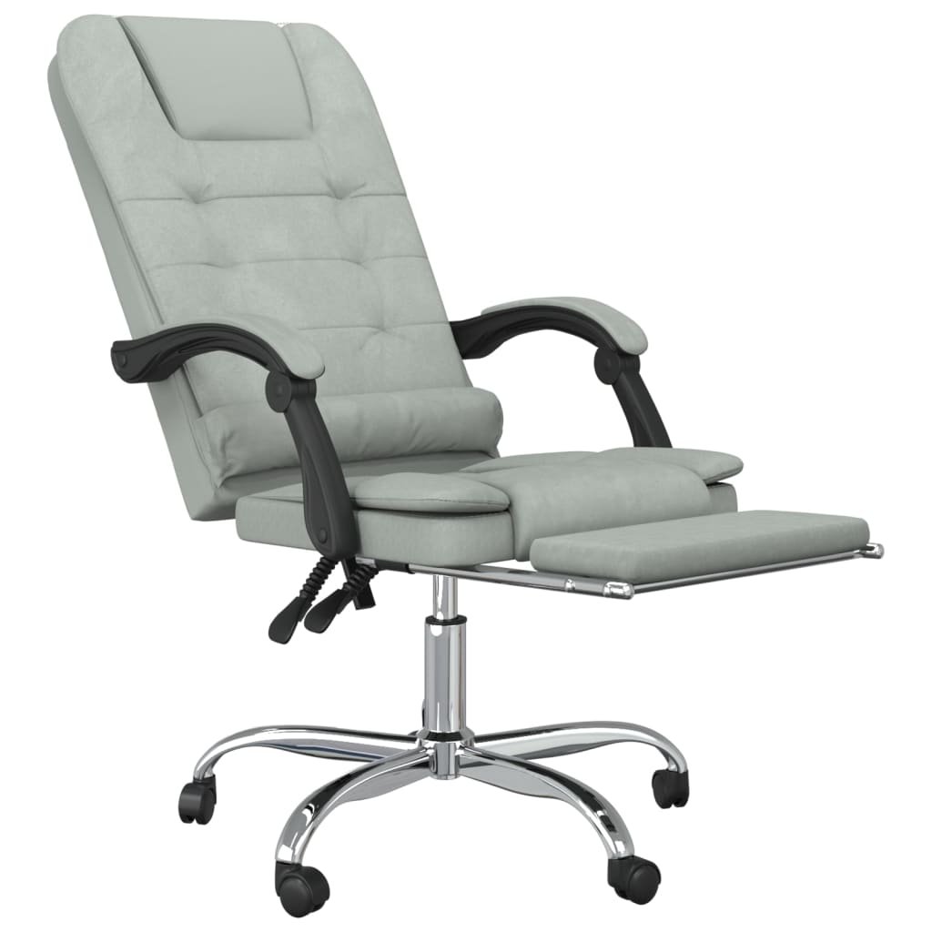 Silla De Oficina Reclinable Con Masaje Terciopelo