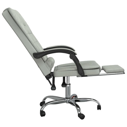 Silla De Oficina Reclinable Con Masaje Terciopelo