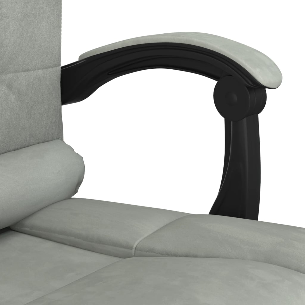 Silla De Oficina Reclinable Con Masaje Terciopelo