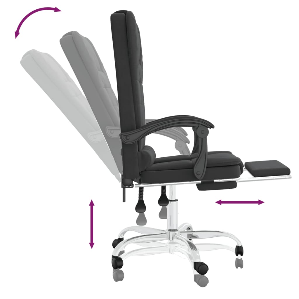 Silla De Oficina Reclinable Masaje Cuero Sintético