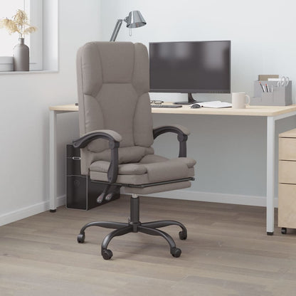 Silla De Oficina Reclinable Con Masaje De Tela