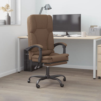 Silla De Oficina Reclinable Con Masaje De Tela