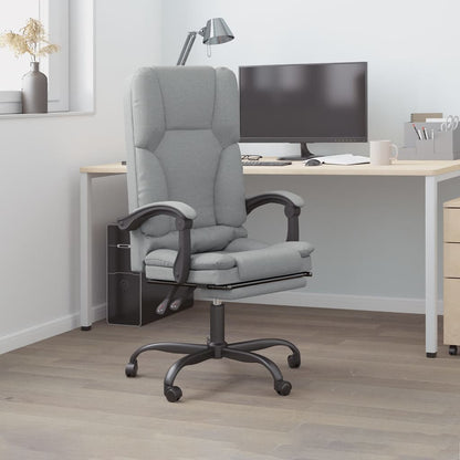 Silla De Oficina Reclinable Con Masaje De Tela
