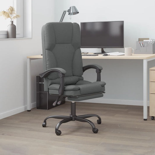 Silla De Oficina Reclinable Con Masaje De Tela