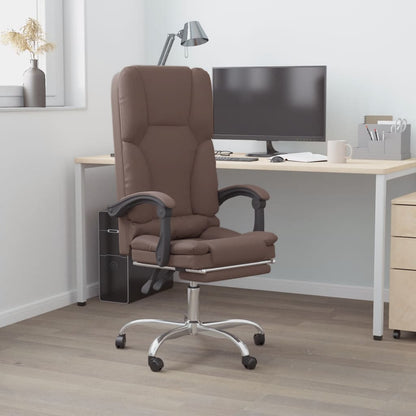 Silla De Oficina Reclinable Masaje Cuero Sintético