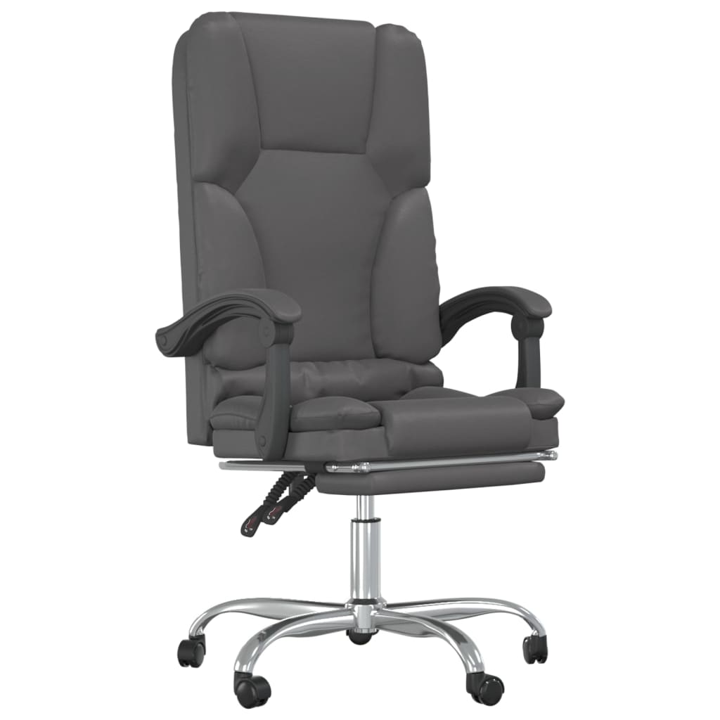Silla De Oficina Reclinable Masaje Cuero Sintético